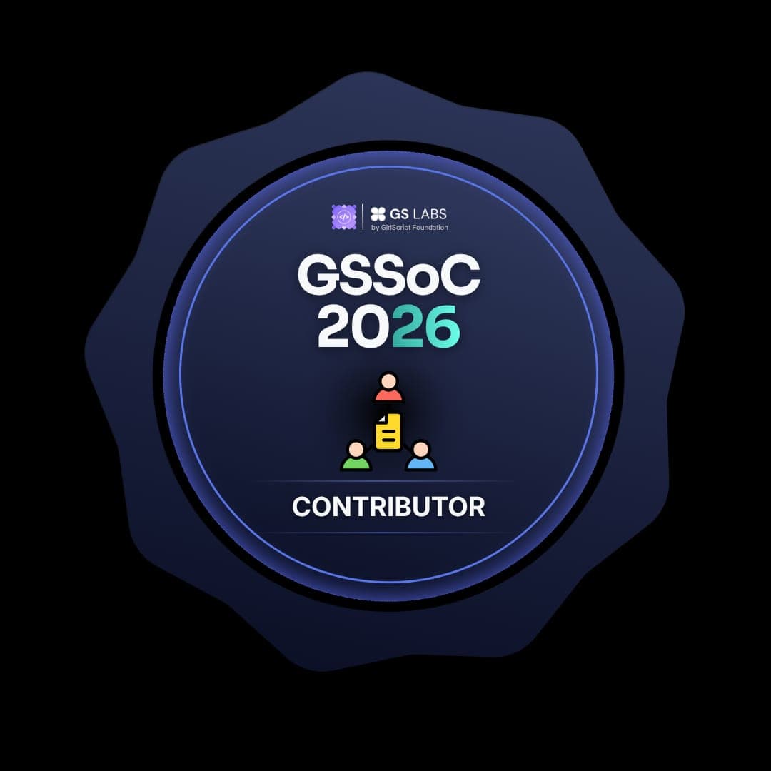 GSSoC 2026 Contributor certificate